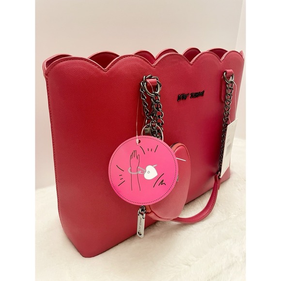 BETSEY JOHNSON XOTOTE U Crimson Red Bag with Pouch Wristlet NWT